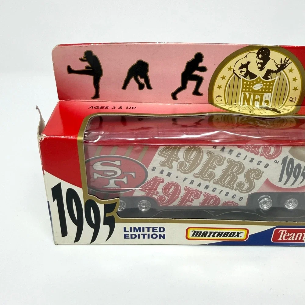 1995 Matchbox San Francisco 49ers NFL White Rose Tractor Trailer NIB